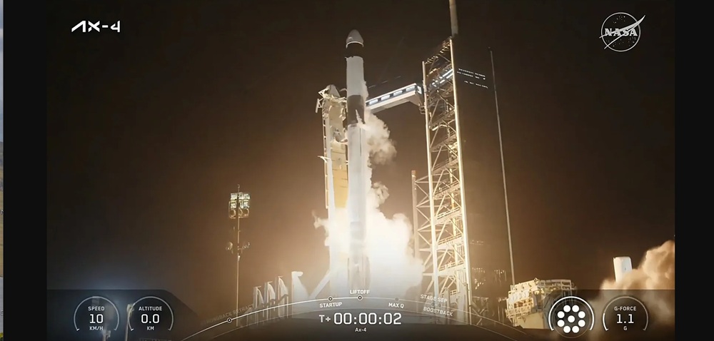 NASA, Axiom Space, and SpaceX Lifts Off on a Historic Axiom Mission 4 to ISS