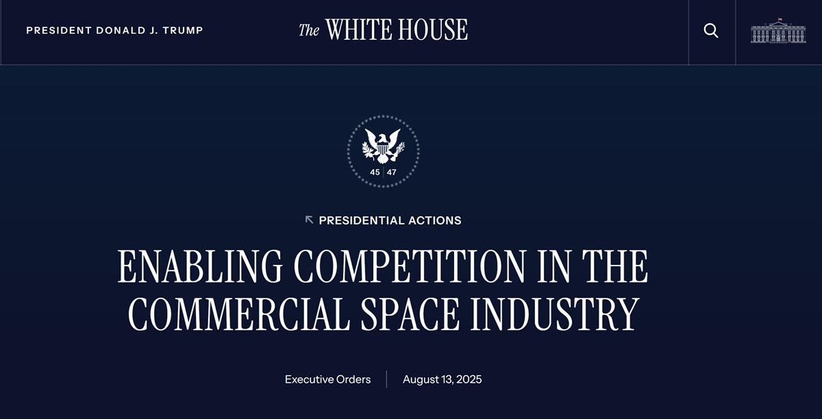 President Trump Signs Sweeping Executive Order to Supercharge U.S. Commercial Space Industry